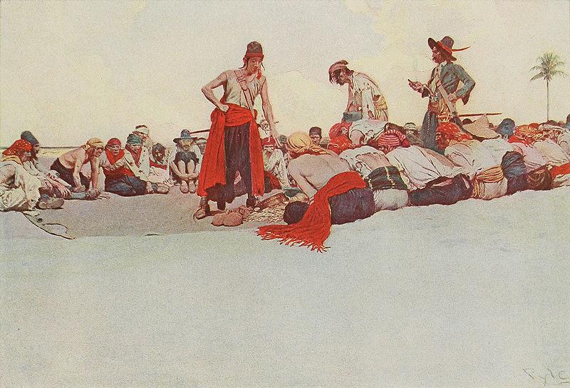 Howard Pyle So the Treasure was Divided oil painting picture